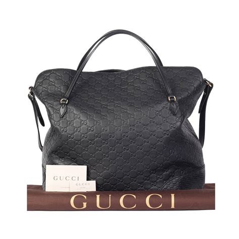 gucci bree black|Bree medium tote bag in black Guccissima leather with black .